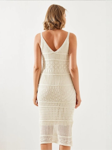 Bianco Lucci Strickkleid in Beige