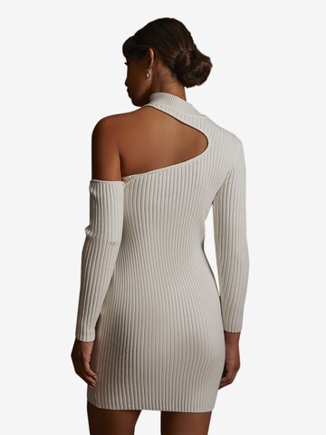 Chi Chi London Knit dress in White