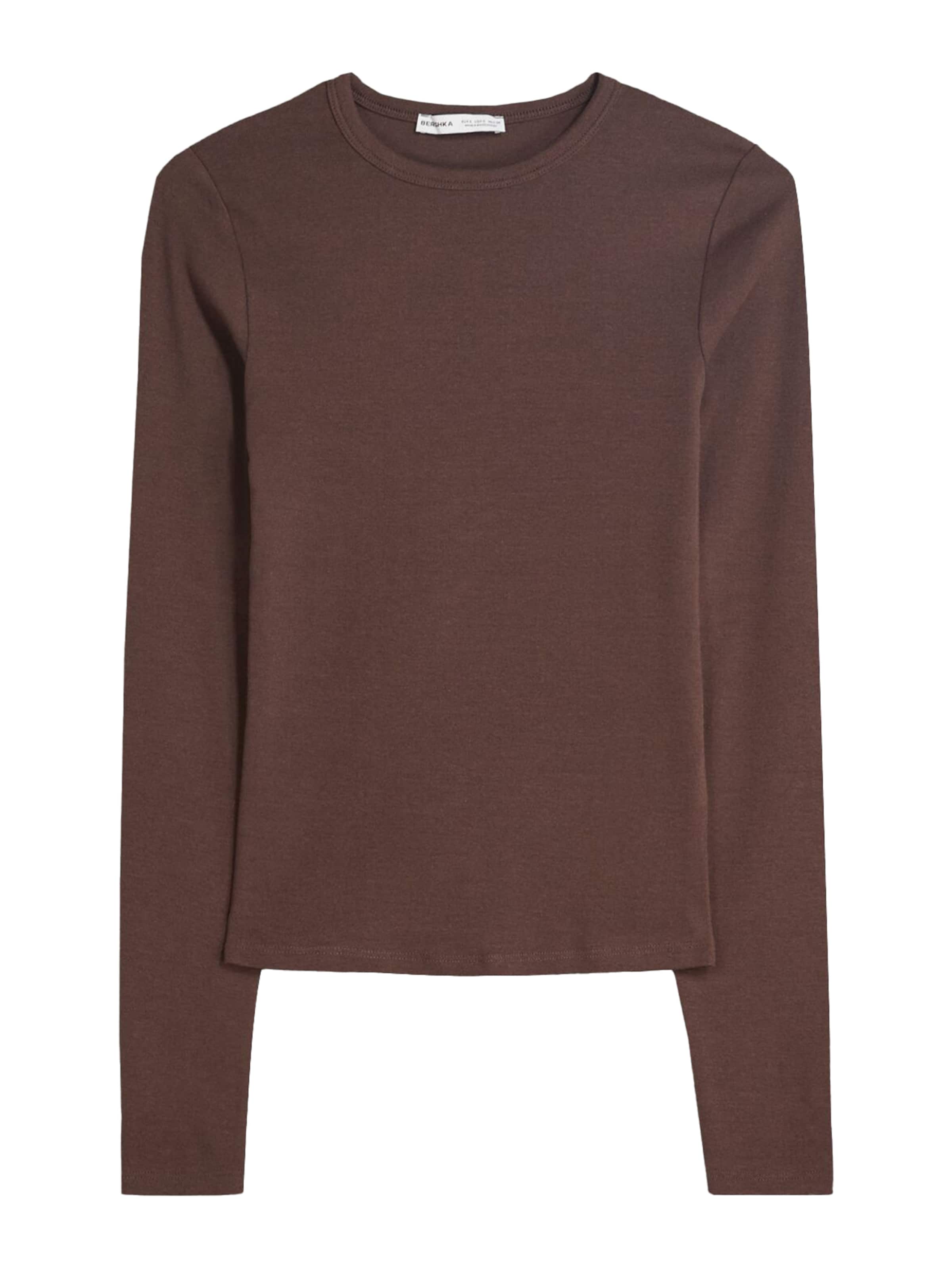 Bershka Shirt in Brown: front