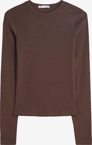 T-shirt Bershka en marron : devant