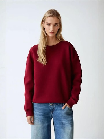 Sweat-shirt Hiccup en rouge : devant