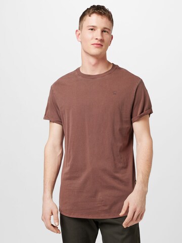 T-Shirt 'Lash' G-Star RAW en marron : devant