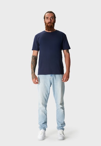 Oldskull Shirt 'Plain Basic' in Blauw