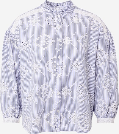 Twinset Bluza 'CAMICIA' | modra / bela barva, Prikaz izdelka