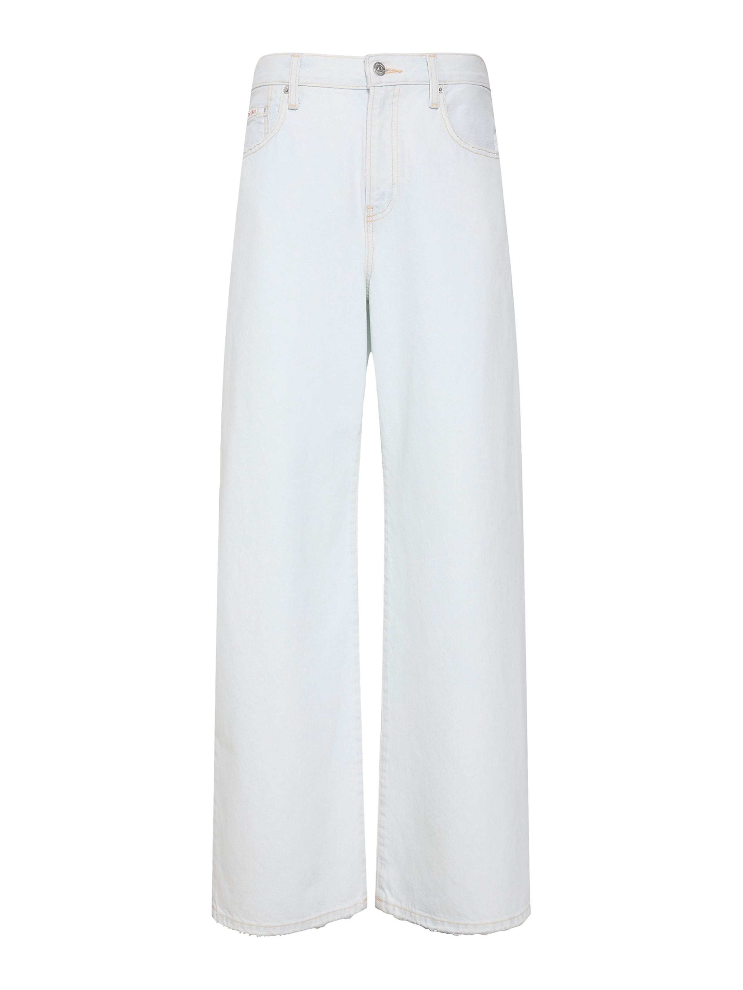 Calvin Klein Jeans Wide leg Jeans in White: front