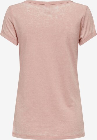 ONLY T-Shirt 'WRONGLY' in Pink