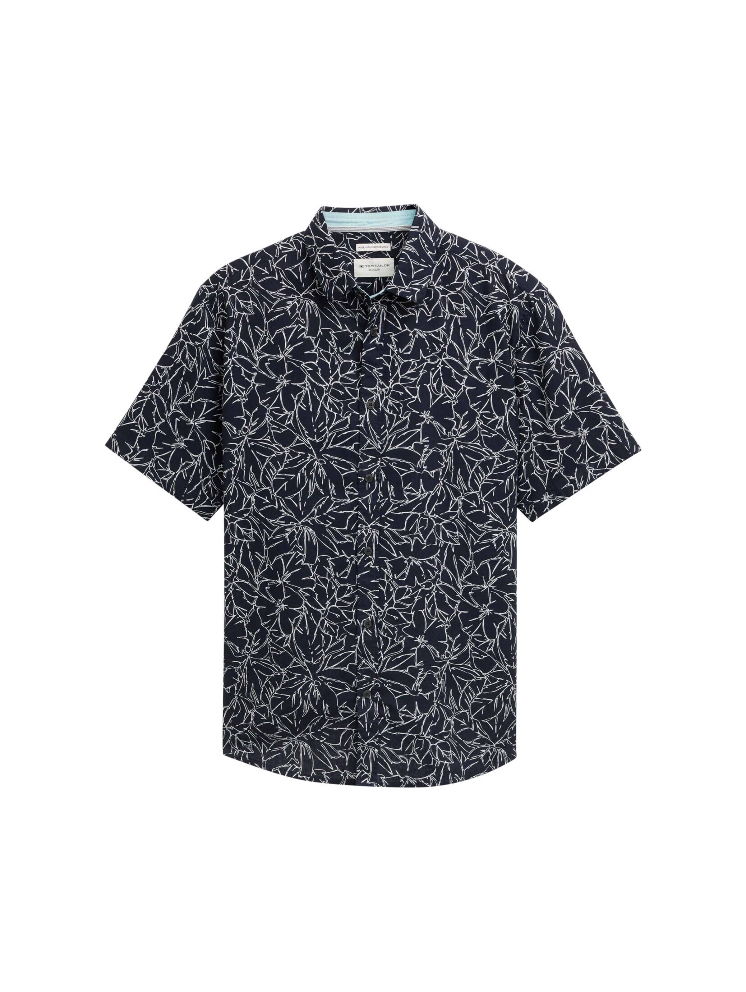 TOM TAILOR Regular fit Overhemd in Blauw: voorkant