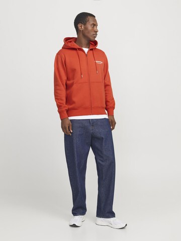JACK & JONES Ζακέτα φούτερ 'JJVesterbro' σε πορτοκαλί