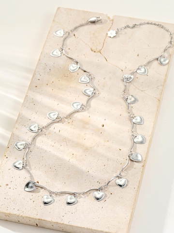Hey Happiness - Cadena 'Love Heart' en plata