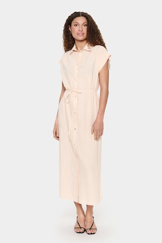 SAINT TROPEZ Blusekjole i beige: forside
