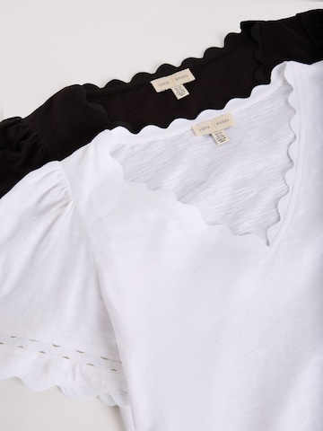 T-shirt love & roses en noir