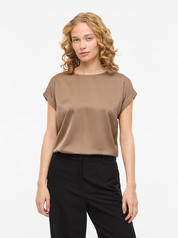 VILA Blouse 'VIEllette' in Beige: voorkant