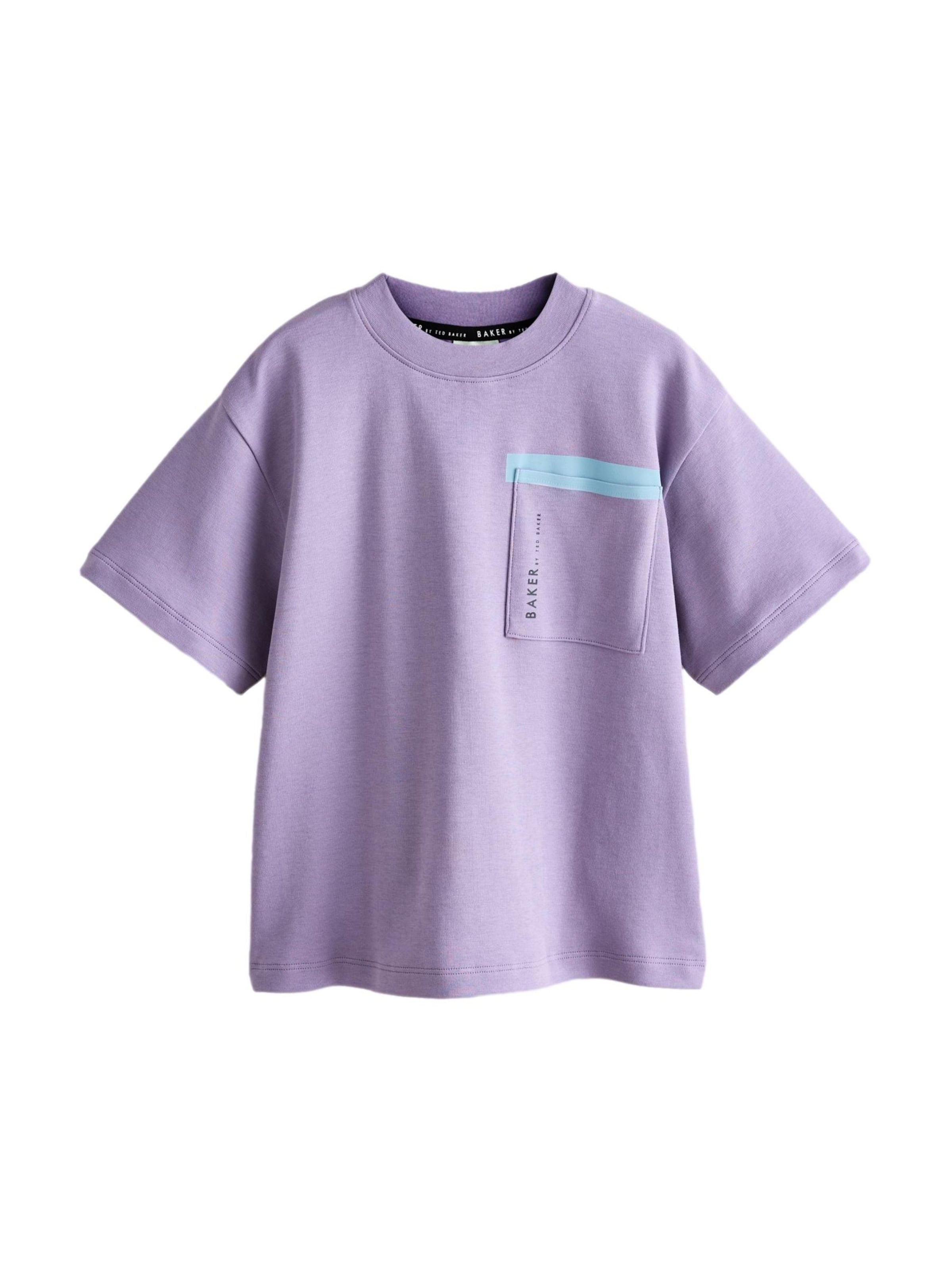 Baker by Ted Baker Тениска в лилав: отпред