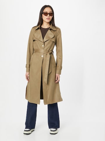 RINO & PELLE Between-Seasons Coat in Green: front