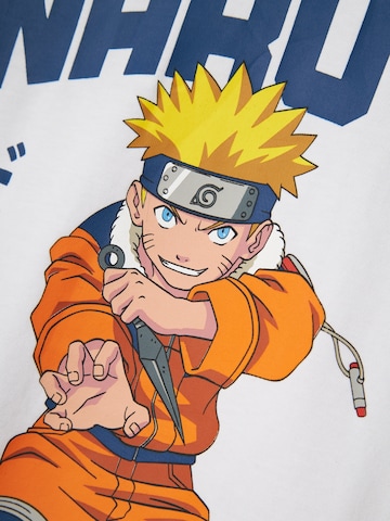 NAME IT Majica 'Macar Naruto' | bela barva