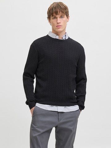 JACK & JONES Pullover 'JJEEMIL' i sort: forside