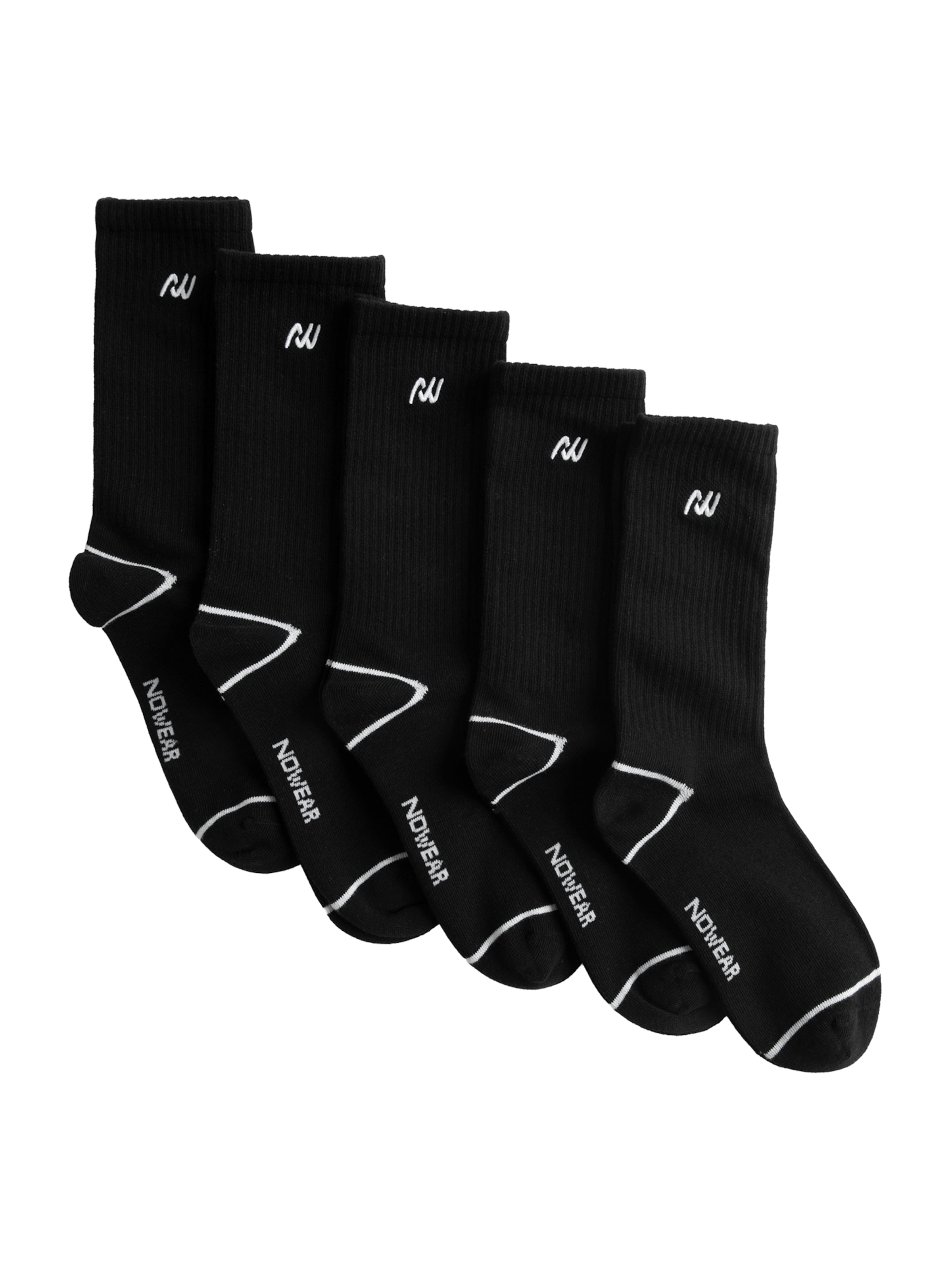 Chaussettes NoWear en noir : devant