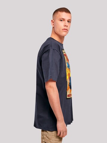 F4NT4STIC Shirt 'Big Hero 6 Fred Newspaper' in Blauw