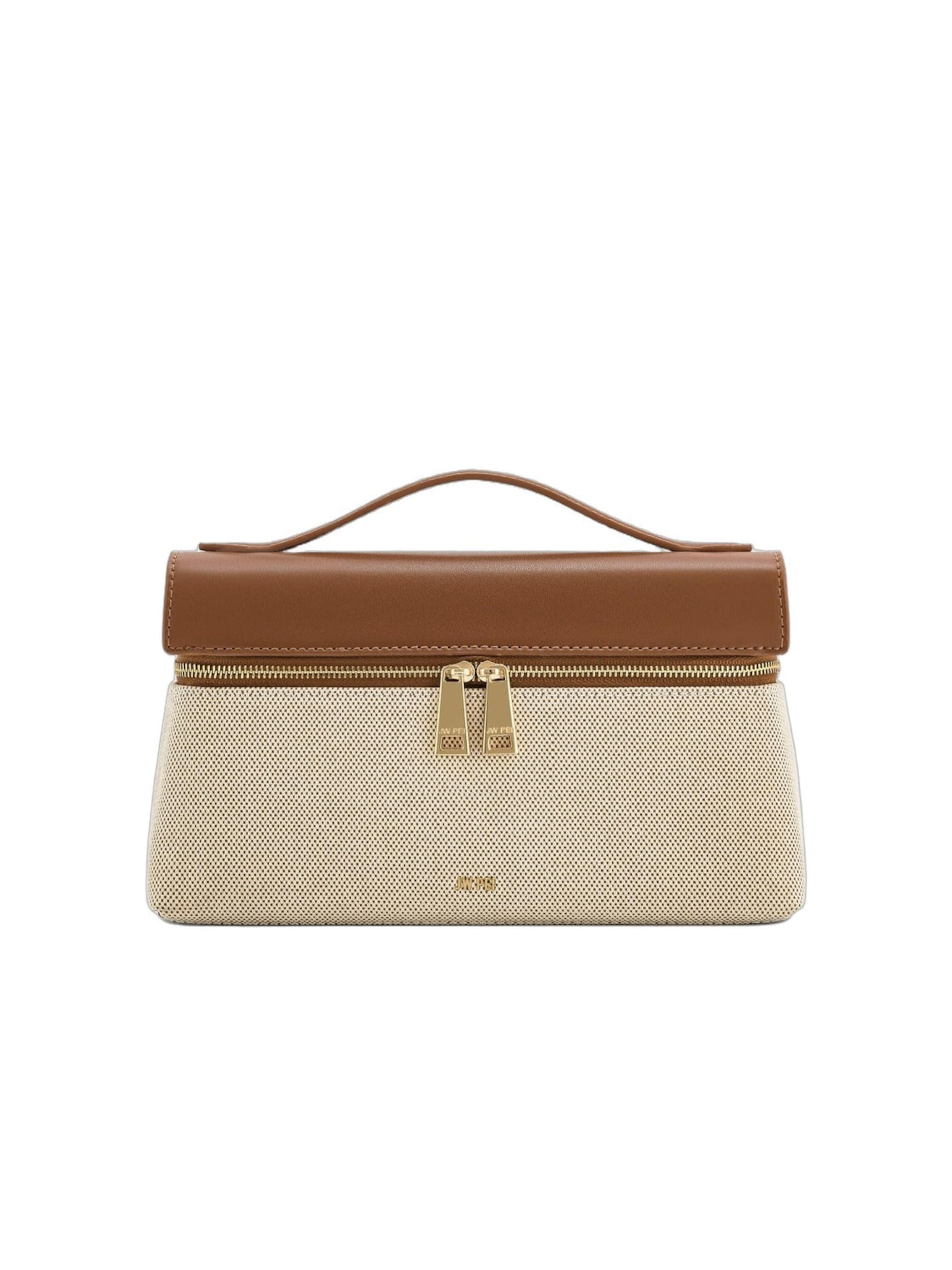 JW PEI Handbag 'JW PEI Sac à main Thea Brown Canvas' in Brown: front