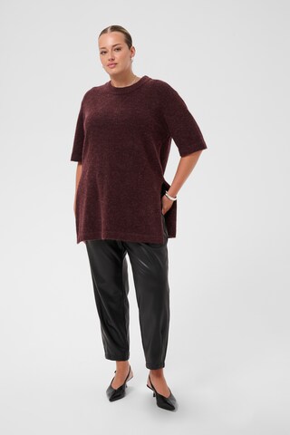 KAFFE CURVE Sweater in Brown