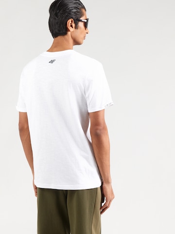 Tricou funcțional de la 4F pe alb