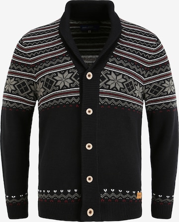 BLEND Knit Cardigan 'Velero' in Black: front