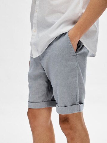 SELECTED HOMME Slimfit Chinobyxa 'Luton' i blå