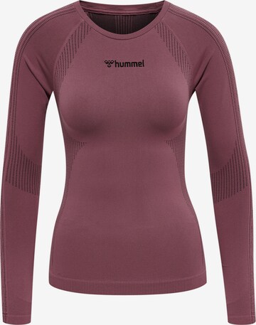 Hummel - Camiseta funcional en lila: frente