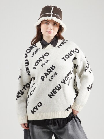 Vero Moda Curve - Jersey 'VMCNEWCITY' en beige: frente