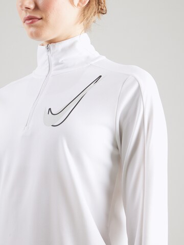 NIKE Αθλητική μπλούζα φούτερ σε λευκό