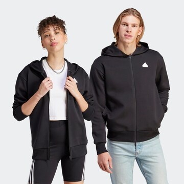 ADIDAS SPORTSWEAR Αθλητική ζακέτα φούτερ 'Future Icons Badge Of Sport Sport ' σε μαύρο: μπροστά