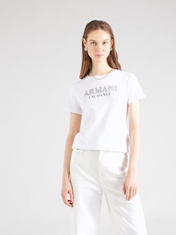 ARMANI EXCHANGE Shirt in White: front