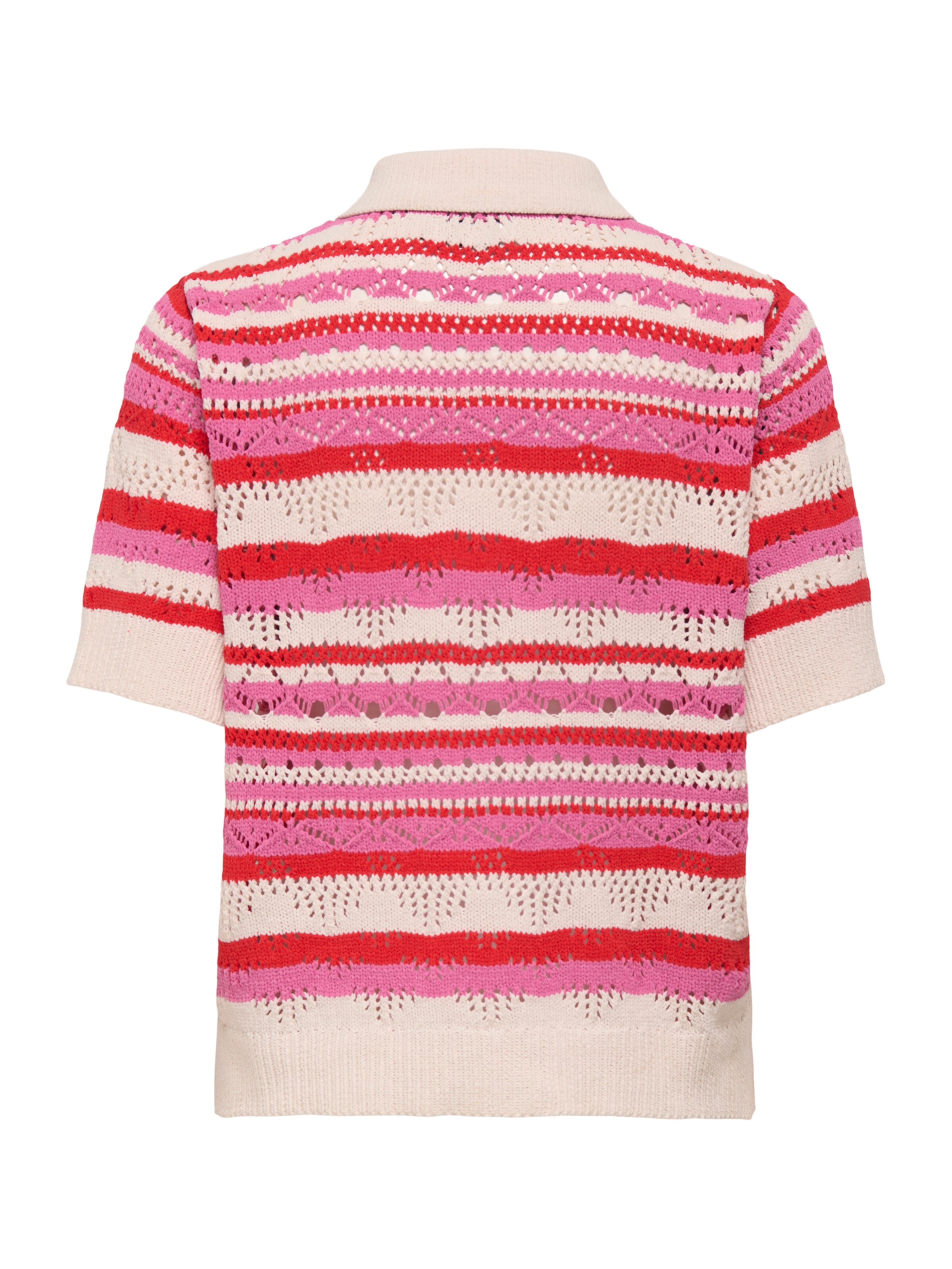 ONLY Gebreid vest 'ONLLULA' in Rood