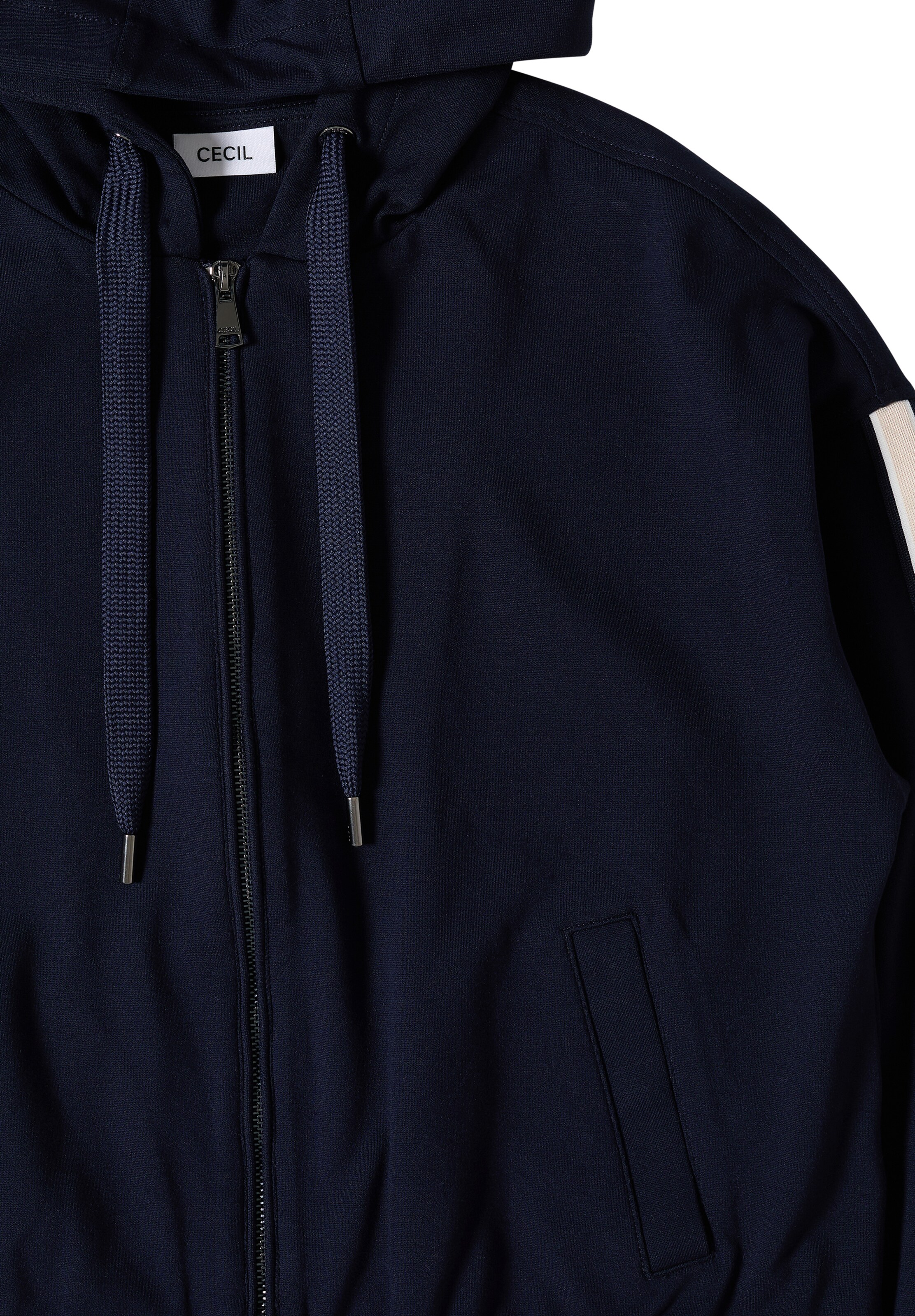 CECIL Zip-Up Hoodie in Blue