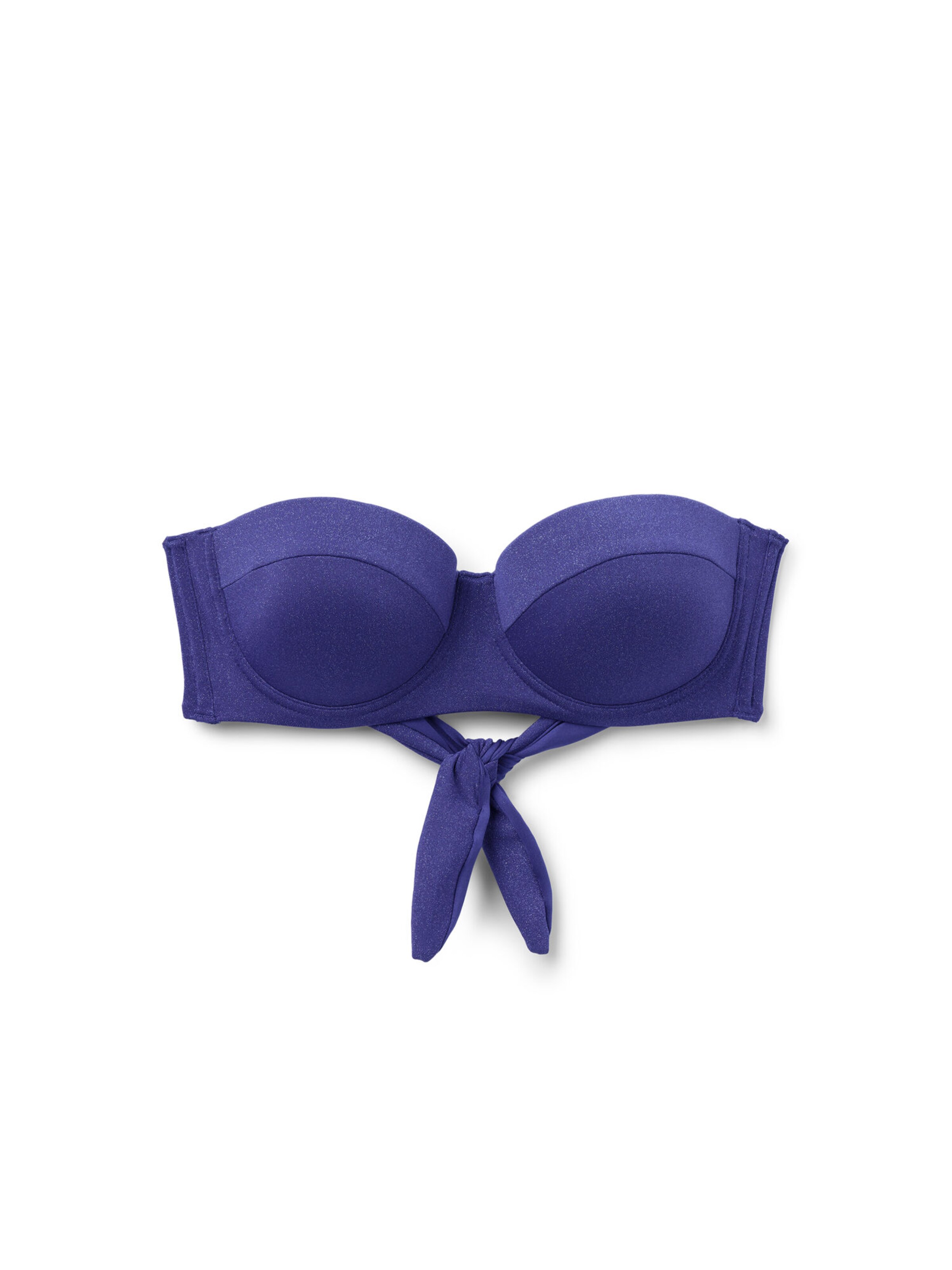 Tezenis Bandeau Bikini Top 'Glimmer Diva' in Blue: front