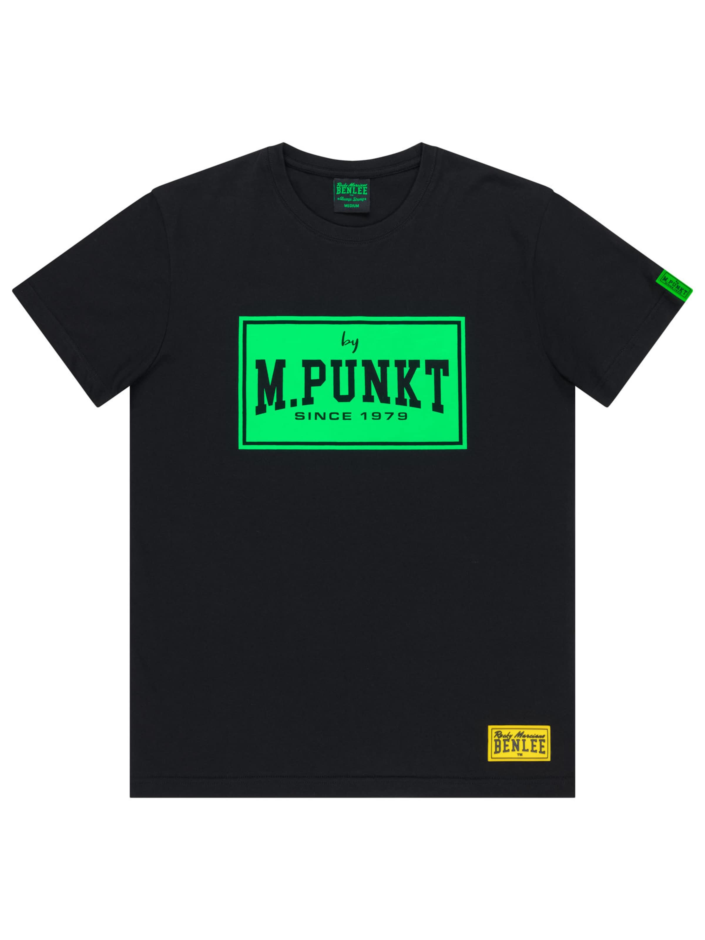 Tricou 'MPUNKT 03' de la Benlee pe negru: față