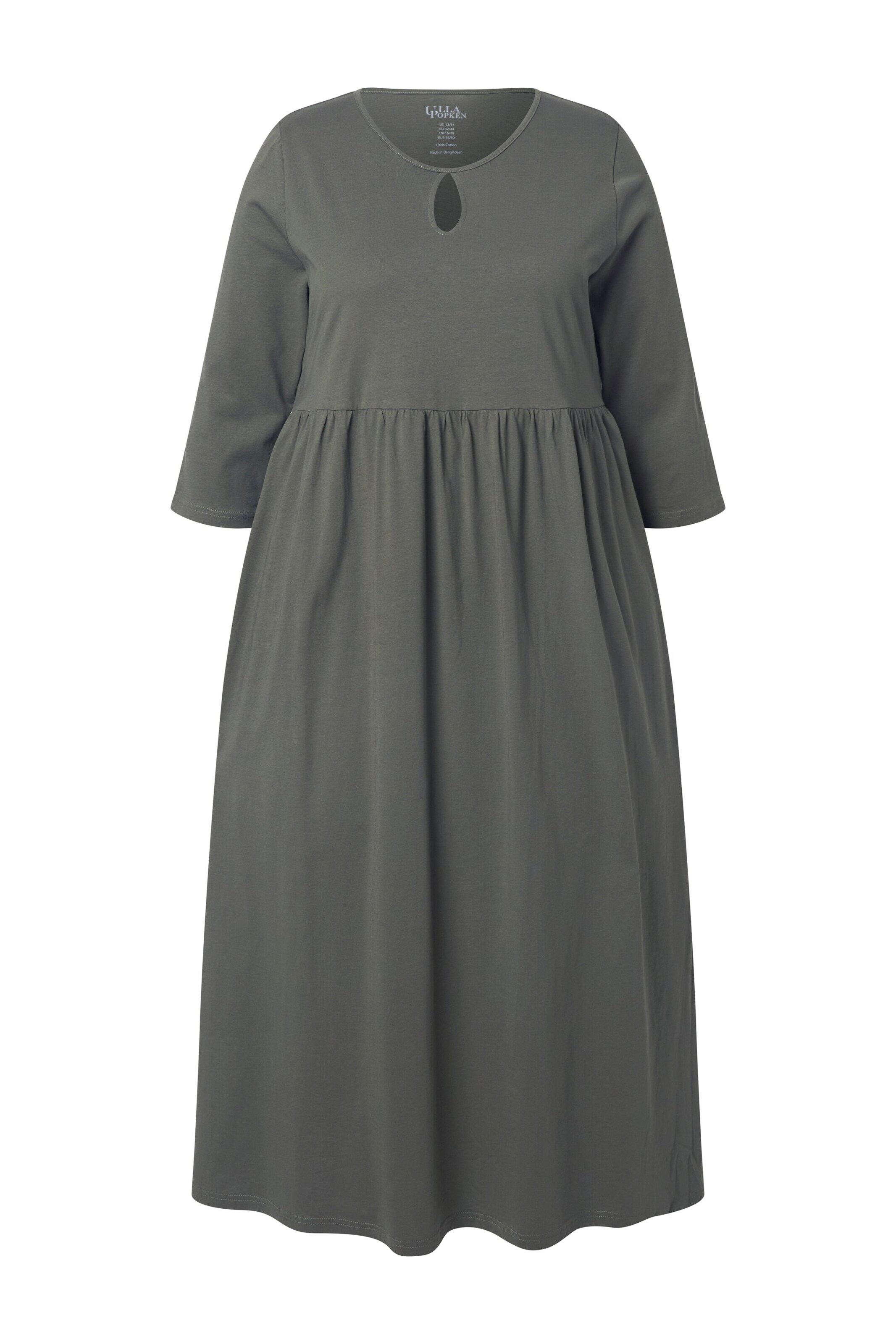 Ulla Popken Kleid in oliv, Produktansicht