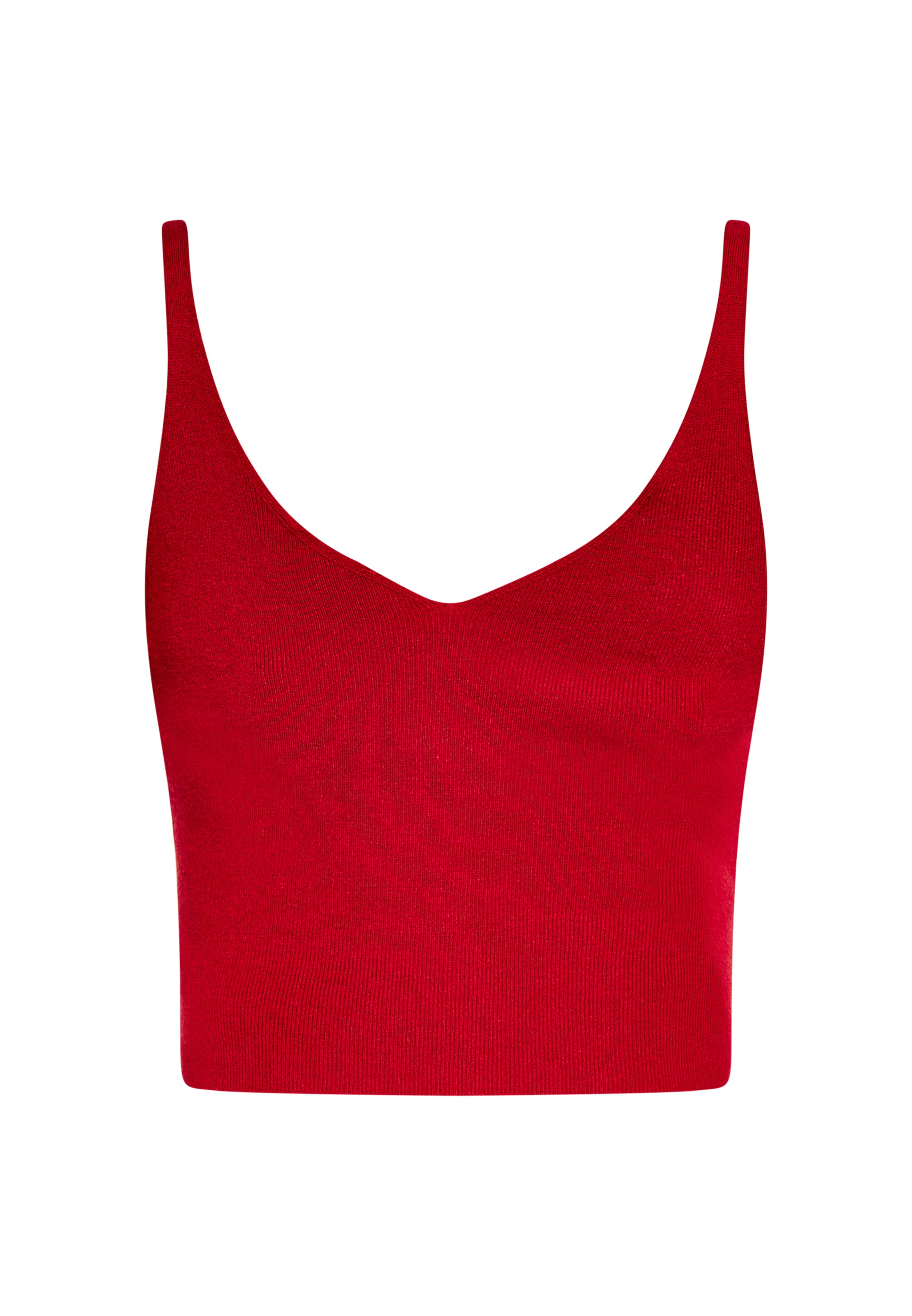 faina Gebreide top in Rood