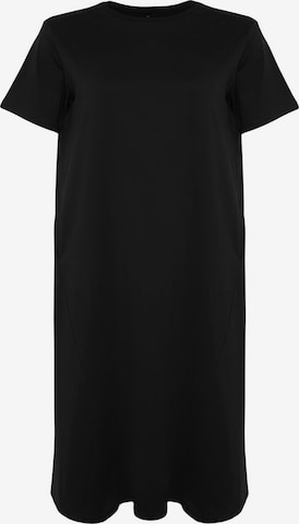 Trendyol CurveHaljina - crna boja: prednji dio