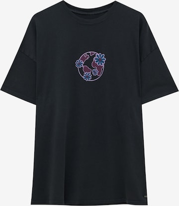 Pull&Bear T-Shirt in Schwarz: predná strana