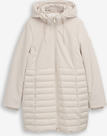 TOM TAILOR Välikausitakki värissä valkoinen: etupuoli