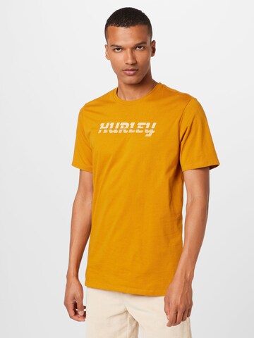 Hurley Funkční tričko – žlutá: přední strana