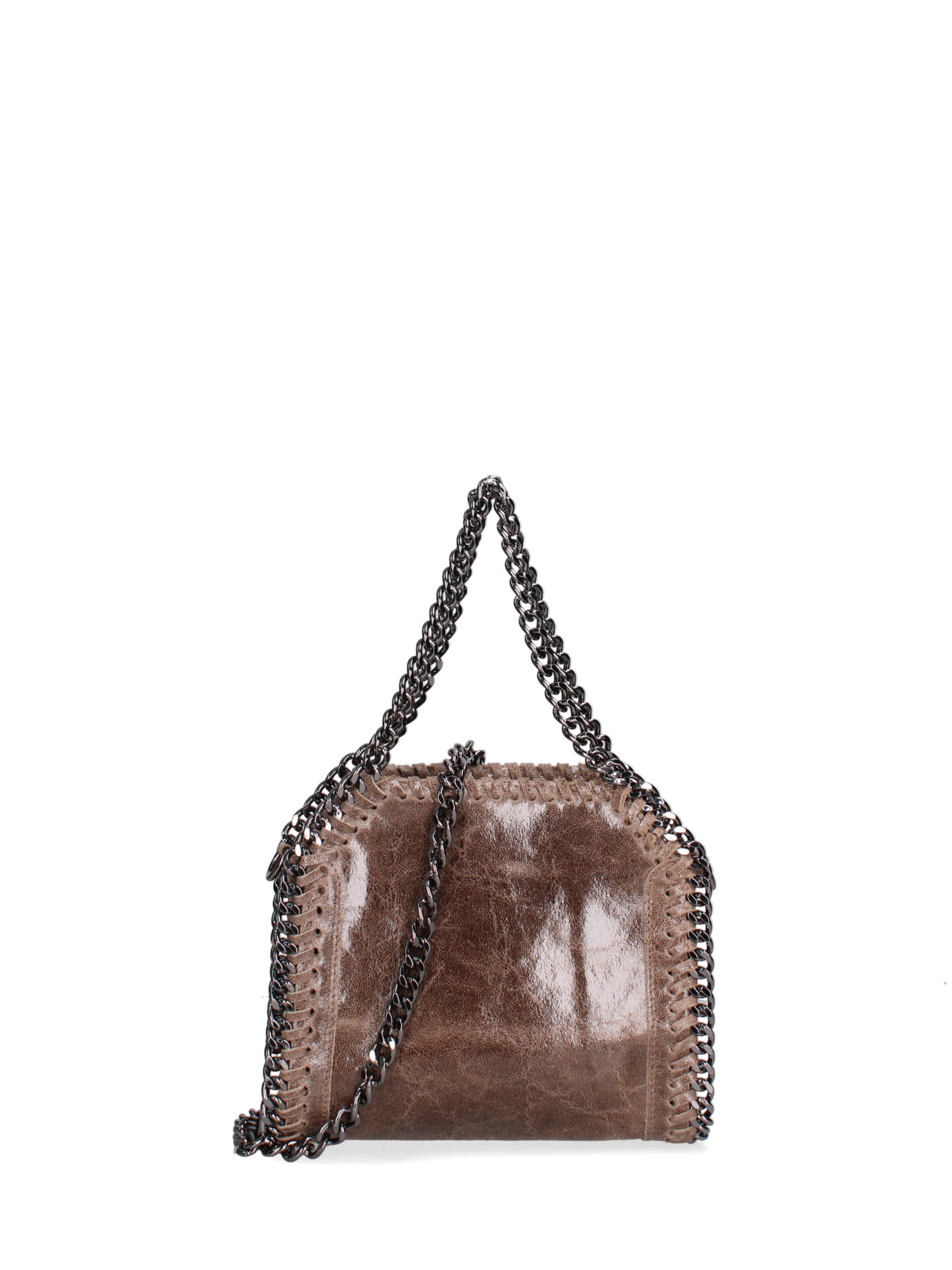 Borsa a mano 'Borsa a mano donna pelle scamosciata stampata con zip - Zefira Chic' di Gave Lux in grigio