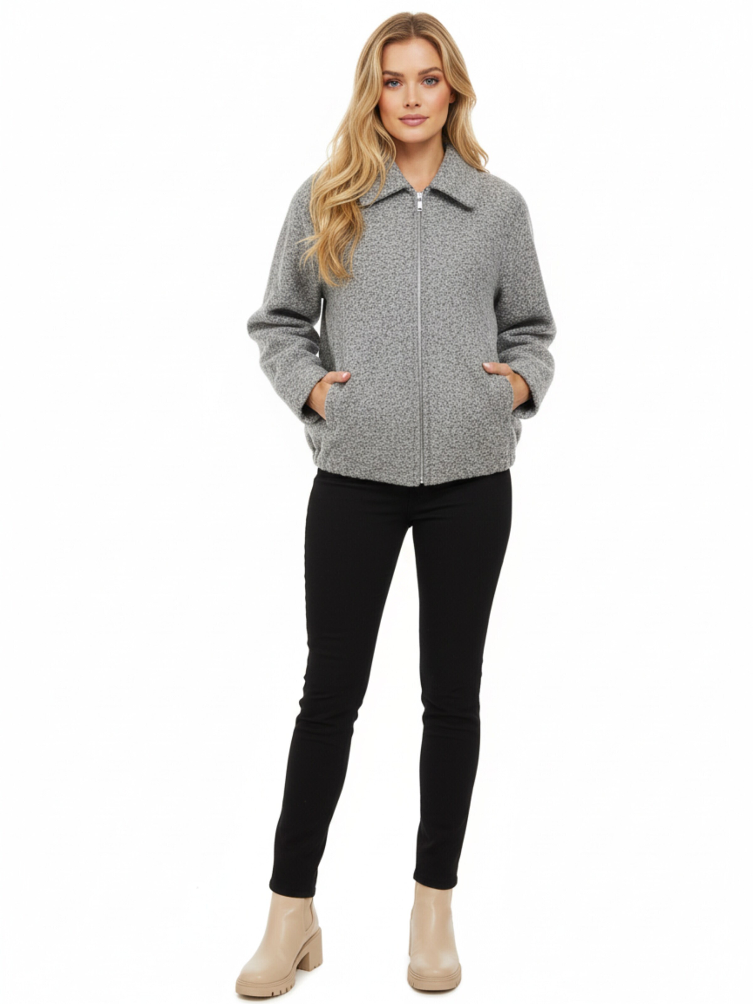 Radwa Between-season jacket in Grey