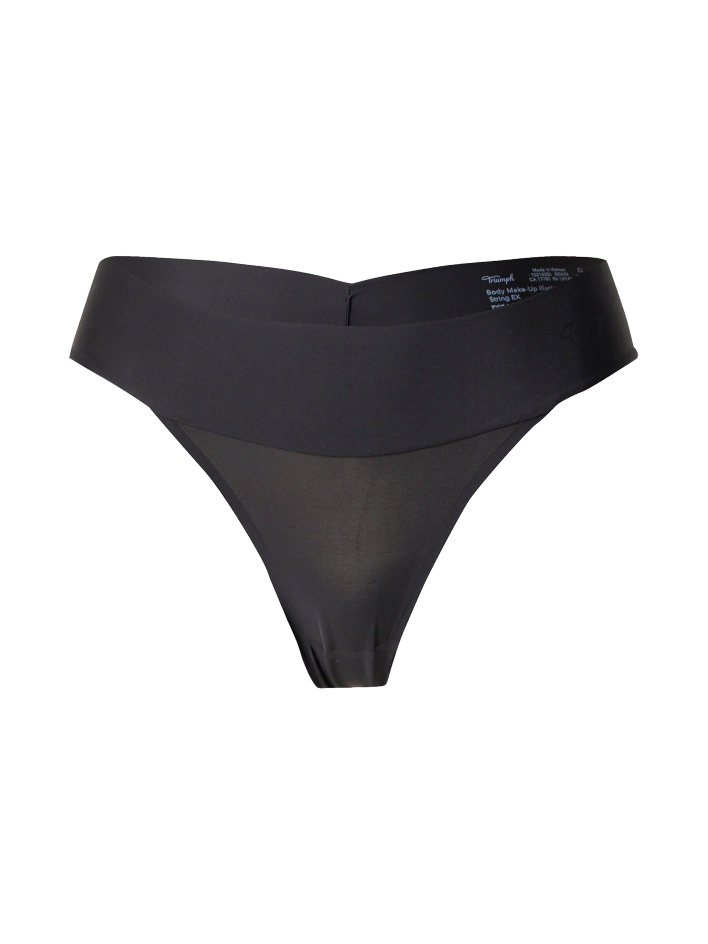 TRIUMPH Στρινγκ σε μαύρο: μπροστά