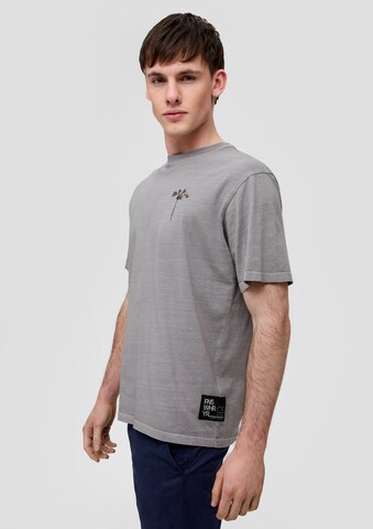 T-Shirt QS en gris : devant