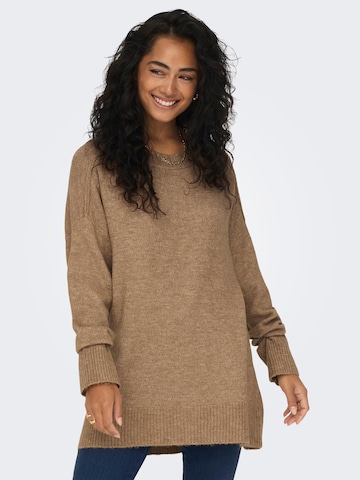 ONLY Sweater 'EMILIA' in Brown