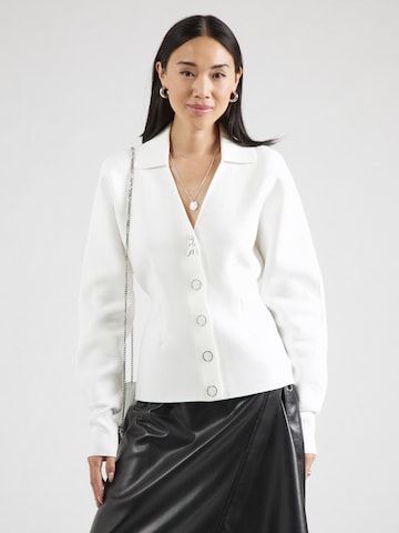 Cardigan PATRIZIA PEPE en blanc : devant