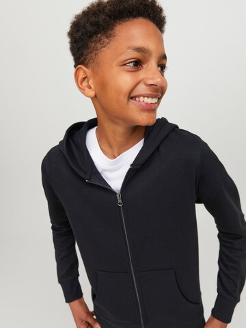 Jack & Jones Junior Zip-Up Hoodie in Black