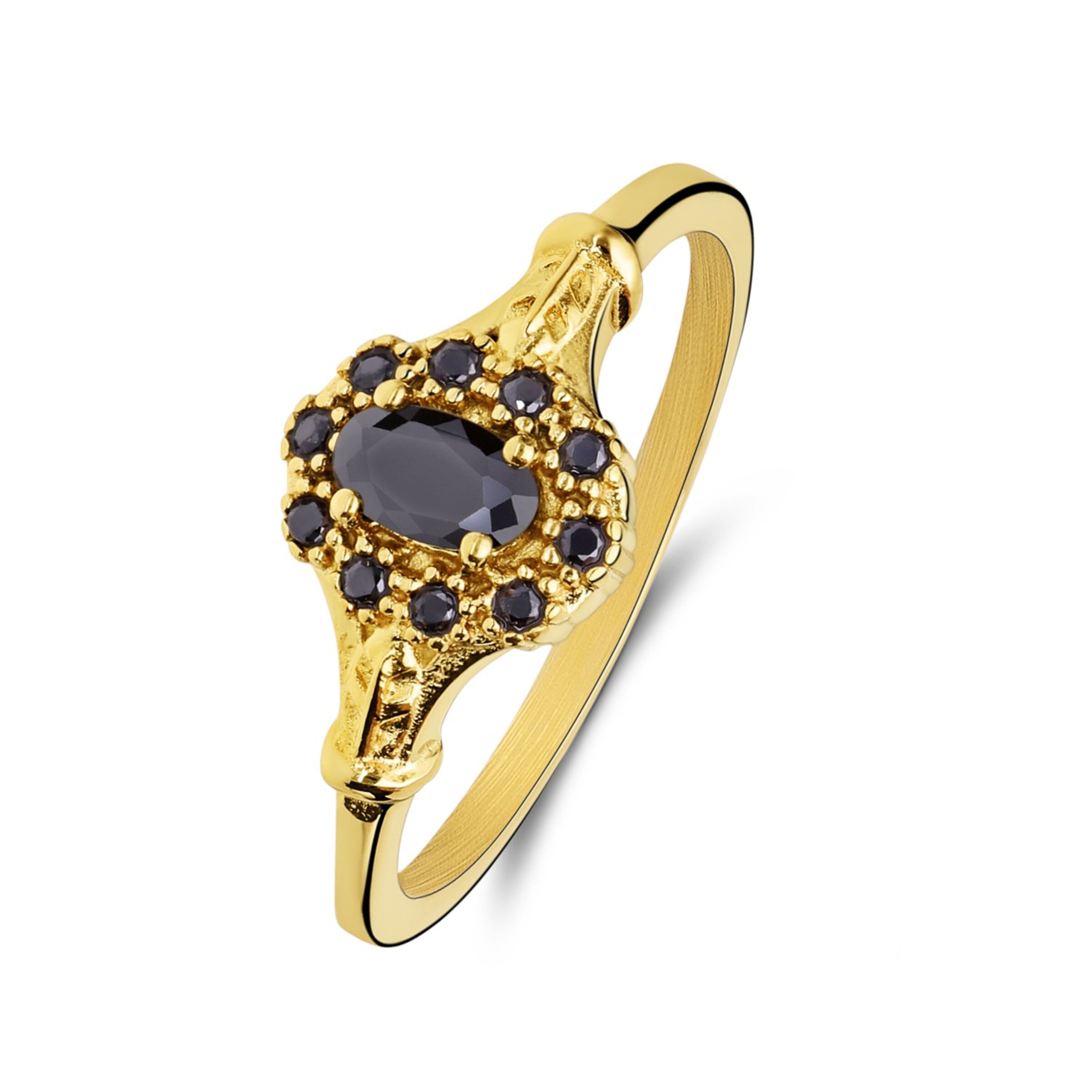Lucardi Ring in Gold: Vorderseite